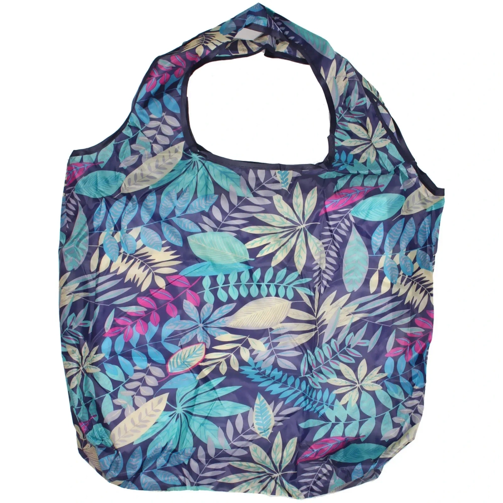 Сумка - шоппер «ИДЕЯДОМА», принт листики,65*46см/нагрузка до 10кг (инд. пакет истикер)
