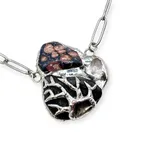 Подвеска Reglow Lab mycelium Mc-Pn-2 галька горный хрусталь