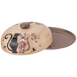 БЛЮДО ДЛЯ БЛИНОВ AGNESS "ПАРИЖСКИЕ КОТЫ" 23*10 СМ (КОР=12ШТ.)