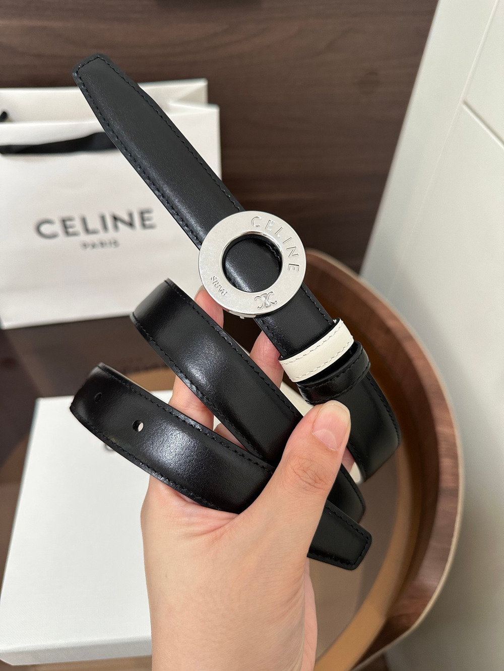 TAURILLON Кожаный двусторонний ремень с логотипом