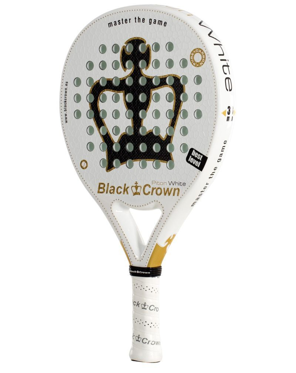 Ракетка для Padel Black Crown Piton White