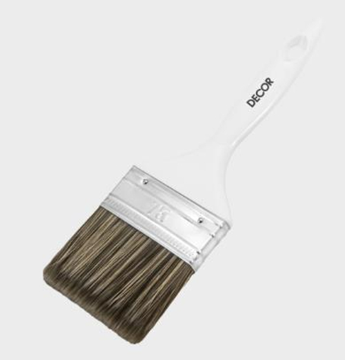 Кисть плоская  PROFI  25мм  для лака  тёмная, синтетич. щетина, пластм. ручка /730-025