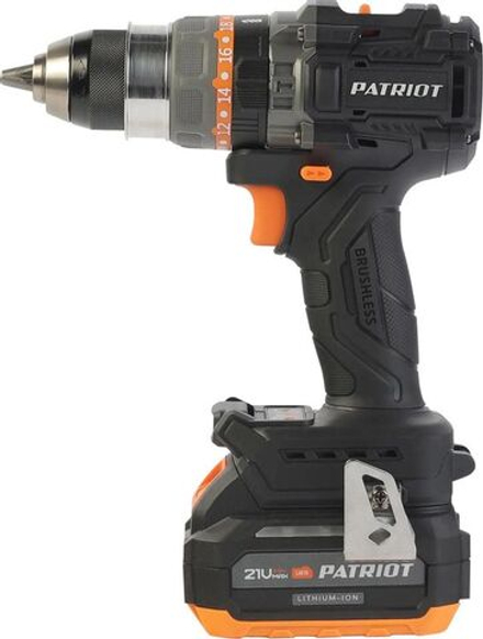 Шуруповерт аккумуляторный бесщеточный PATRIOT BR 224UES-h Li-Ion, 150Нм 21,0В 2х4,0Ач