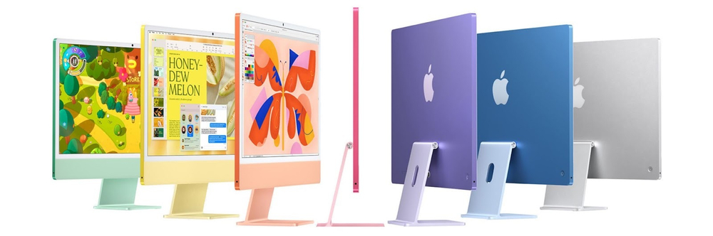 Apple iMac 24" with Retina 4.5K (M4 10C CPU, 10C GPU/16GB/512GB) (Silver) (MWUV3)