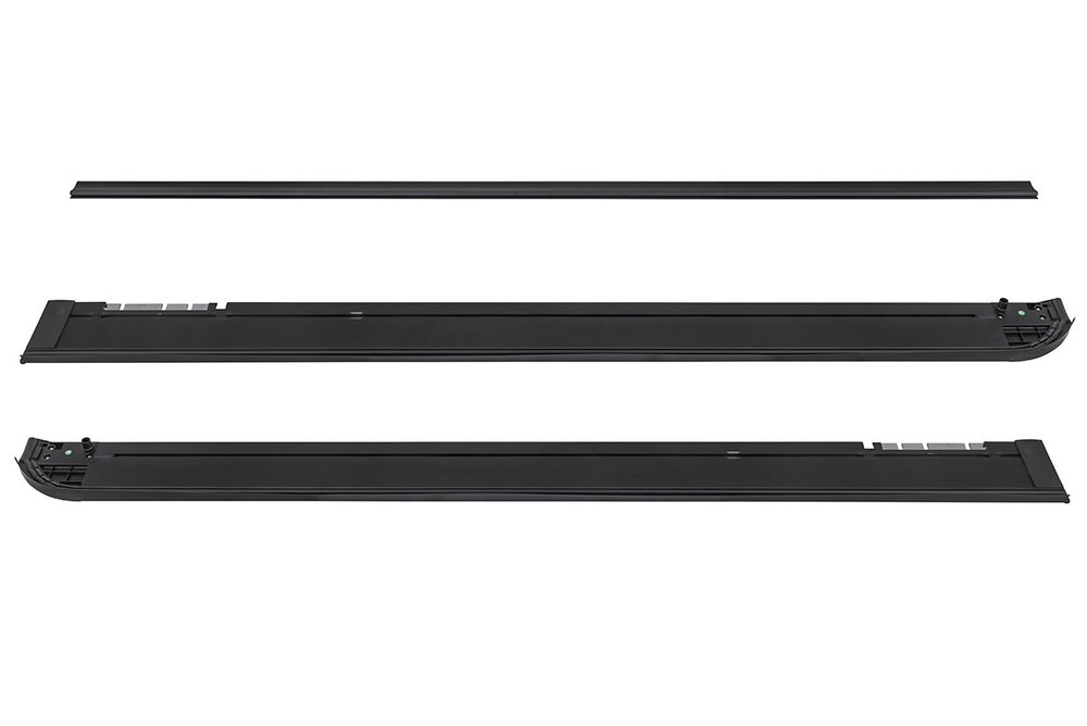 Крышка кузова для Toyota Hilux 2005-2014, роллета раздвижная 1578х1570 мм, алюминиевая, черная РИФ