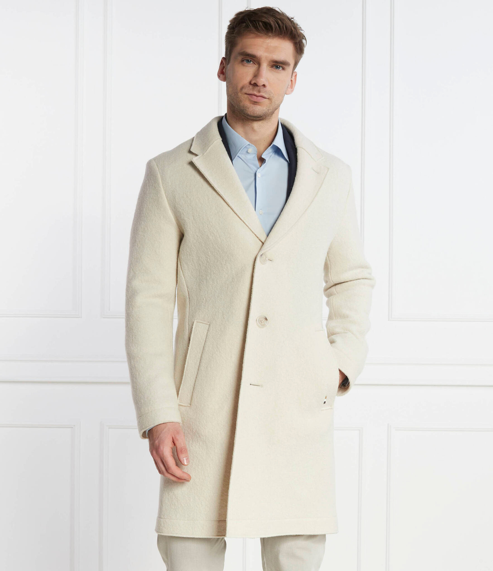 Хлопковое пальто c-hyde-rc-234 BOSS BLACK - бежевый(50502289)