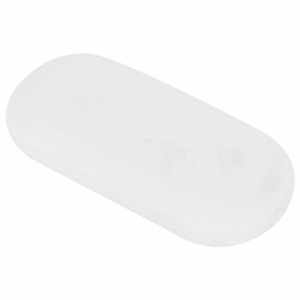 Ластик BRAUBERG, 55х23х10 мм, белый, овальный, 222471