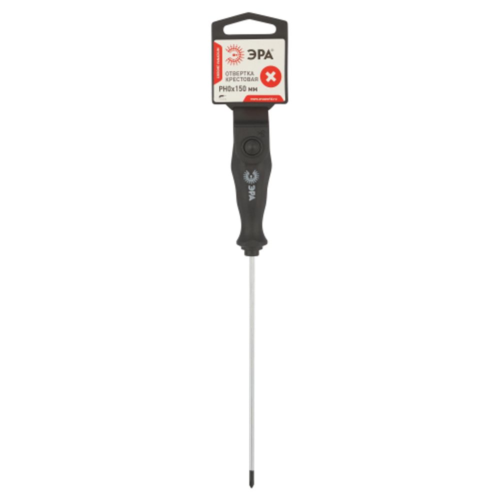 Отвертка ЭРА PH 0х150 мм крестовая двухкомпонентная рукоятка