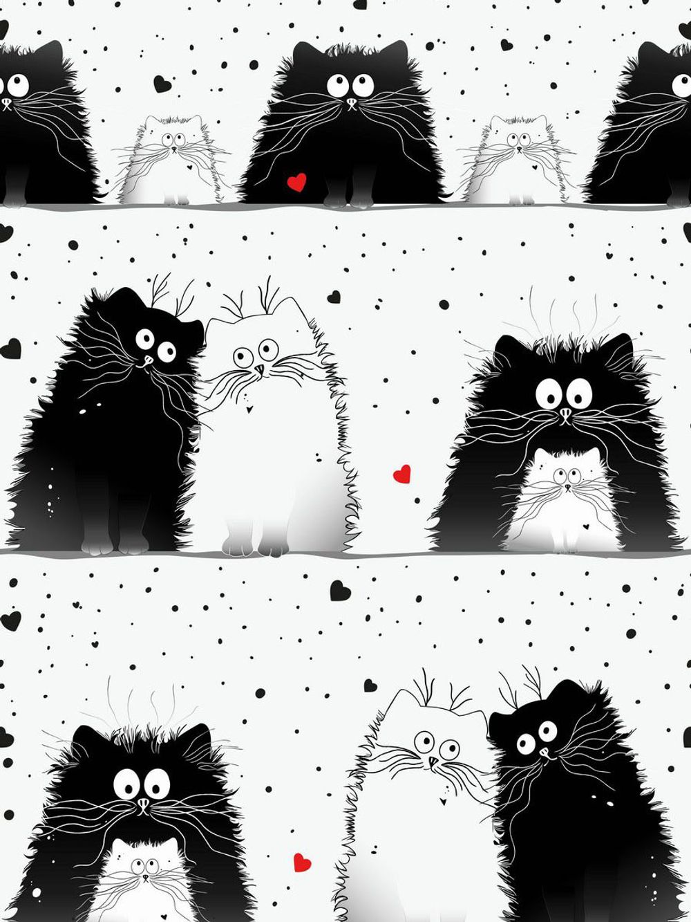 Пододеяльник сатин Milky Garden "Tomcat" 2-спальный на молнии 175х215 см