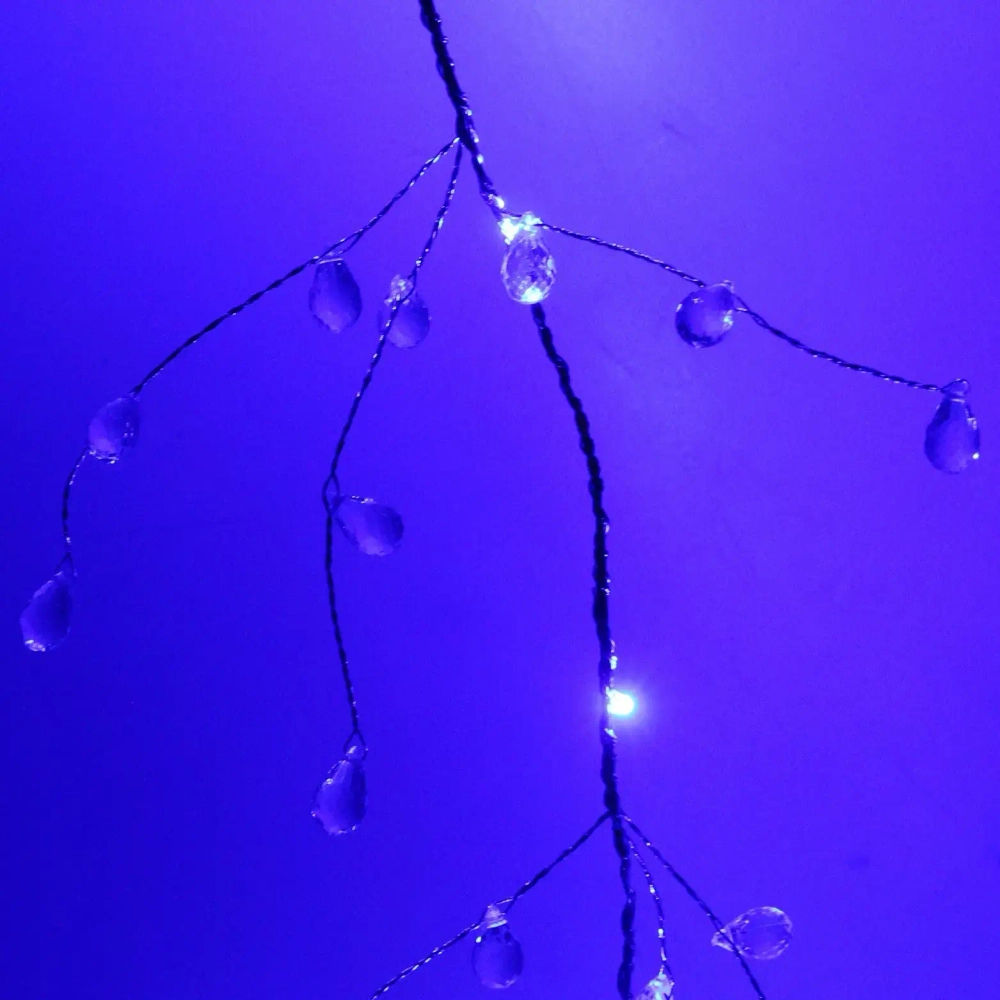 Гирлянда для дома на батарейках 1,5 м 18 ламп LED «Сверкающие хрусталики» (от 3хАА), Синий