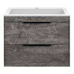 Тумба под раковину Vincea Chiara 2D 600 подвесная, 2 выкатных ящика soft-close, G.Stone