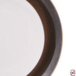 Набор тарелок Falkenporzellan Deluxe Shape - Rio Black Gold 27 см (6 шт)
