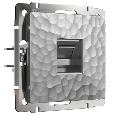 Розетка Ethernet RJ-45 (Hammer серебряный) W1281006