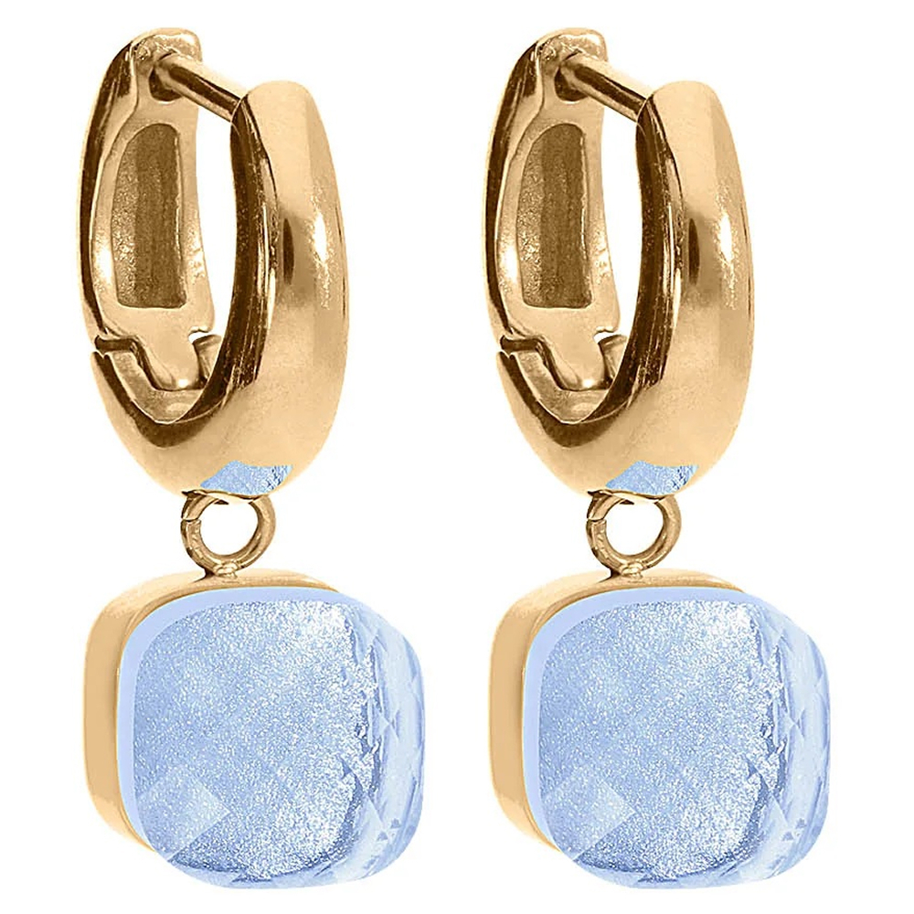 Серьги Qudo FIRENZE (G) Hellblau 107001/20-4733