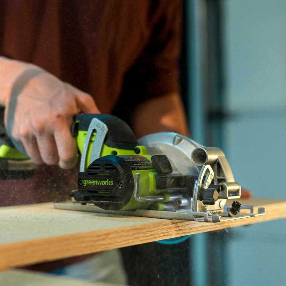Циркулярная мини пила аккумуляторная Greenworks G24MCS Арт. 1501207, 24V, бесщеточная, без АКБ и ЗУ