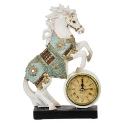 GAEM Фигурка декоративная "Лошадь" с часами (AAAx1, н/п), L16 W5 H22 см