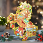 Наклейка новогодняя бумажная 20см, sх05-04