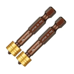 Бита PH2 x 50мм 2шт. S2 с магнитным держателем Mr.Logo ML715002PM
