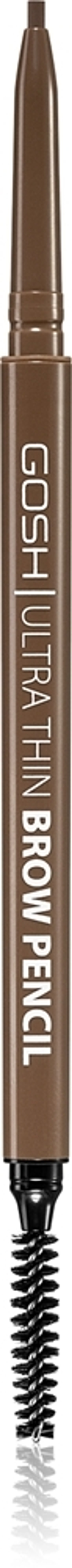 Gosh Ultra Thin - Карандаш для бровей с щеточкой, 0,35 g
