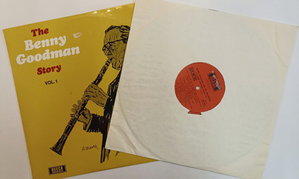 Винтажная виниловая пластинка LP Benny Goodman And His Orchestra The Benny Goodman Story Vol. 1 (France 1965)