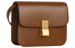 CELINE Classic Bo Polished Cow Leather Shoulder Bag, Crossbody Bag Women"s Camel