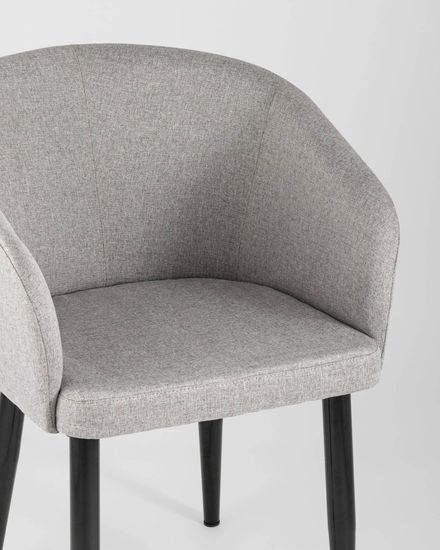 Кресло Ральф рогожка серый