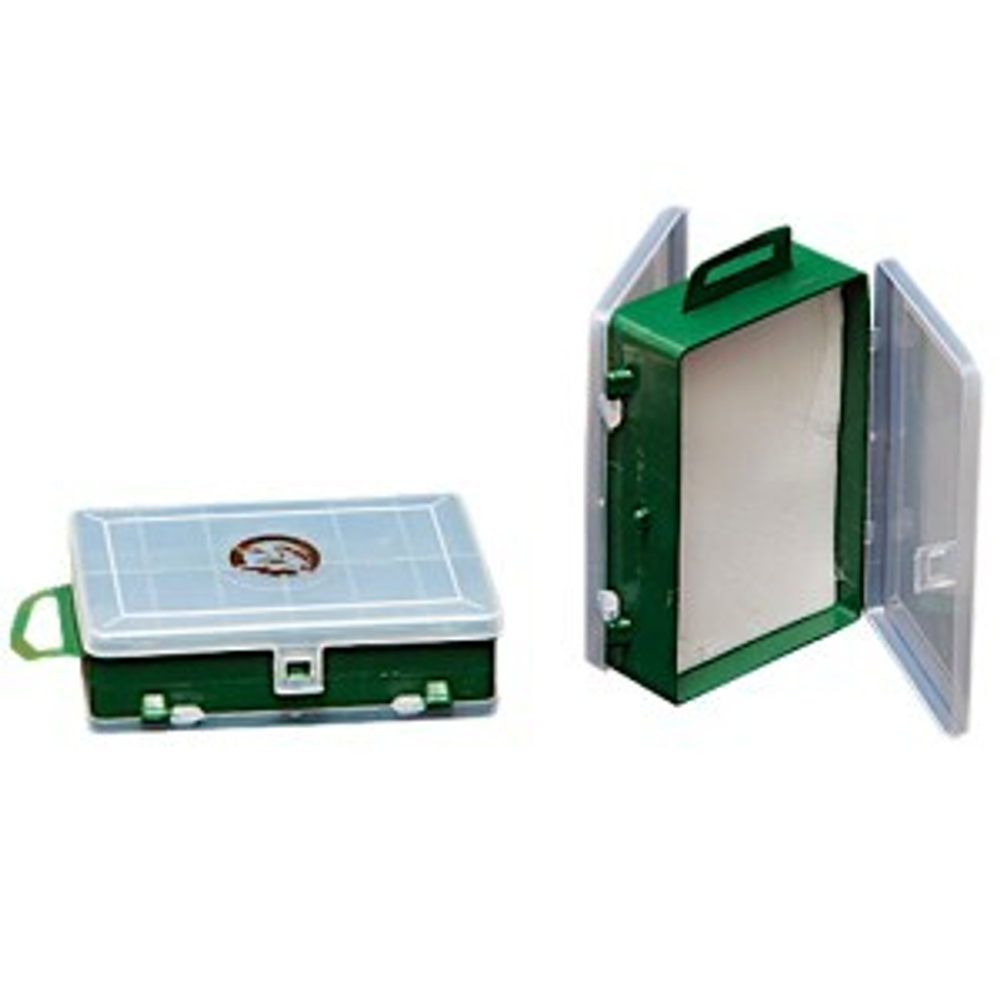 Коробка Три Кита TK-14  Зелёная 11+1отд. 115х85х35мм