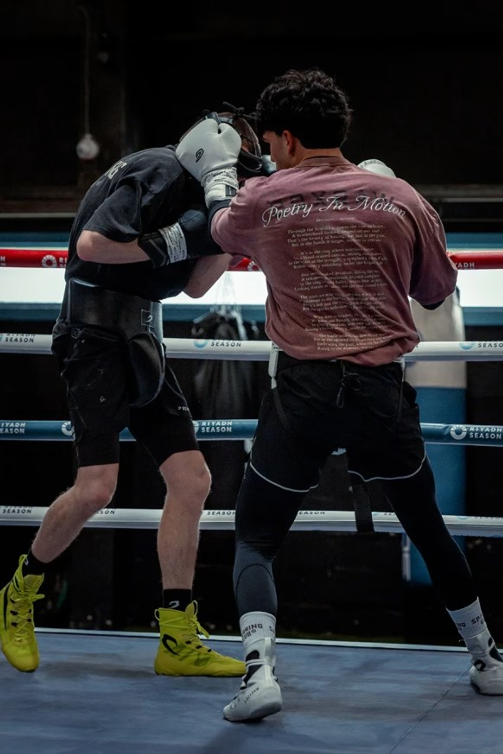 Футболка BOXRAW Poetry In Motion Oversized бордовая
