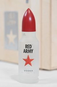 Red Army vodka in a gift wooden box, 0.75 l