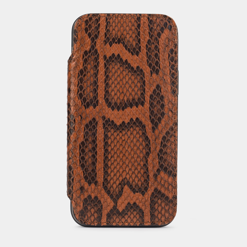 Чехол кожаный Benoit для iPhone 12 Pro Max коричневого цвета