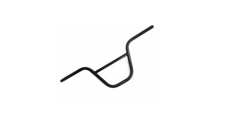 Руль для БМХ. Ширина: 650 мм, высота: 8" трубы: 22.2x1.6T и 19x1.2T. стальной, черный HB-650/22ST BMX 650MM