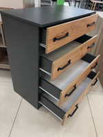 Комод Лофт графит/крафт