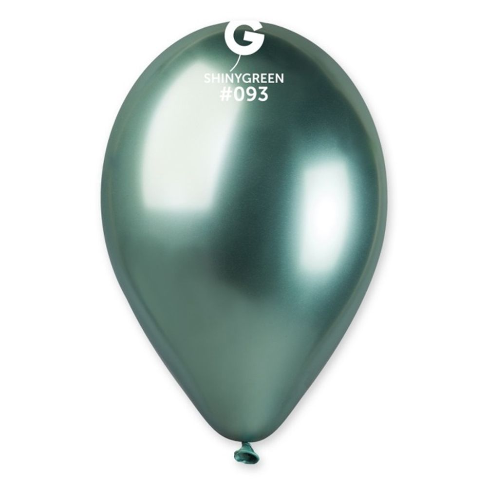 Воздушные шары Gemar, цвет 093 хром зелёный, 50 шт. размер 5&quot;