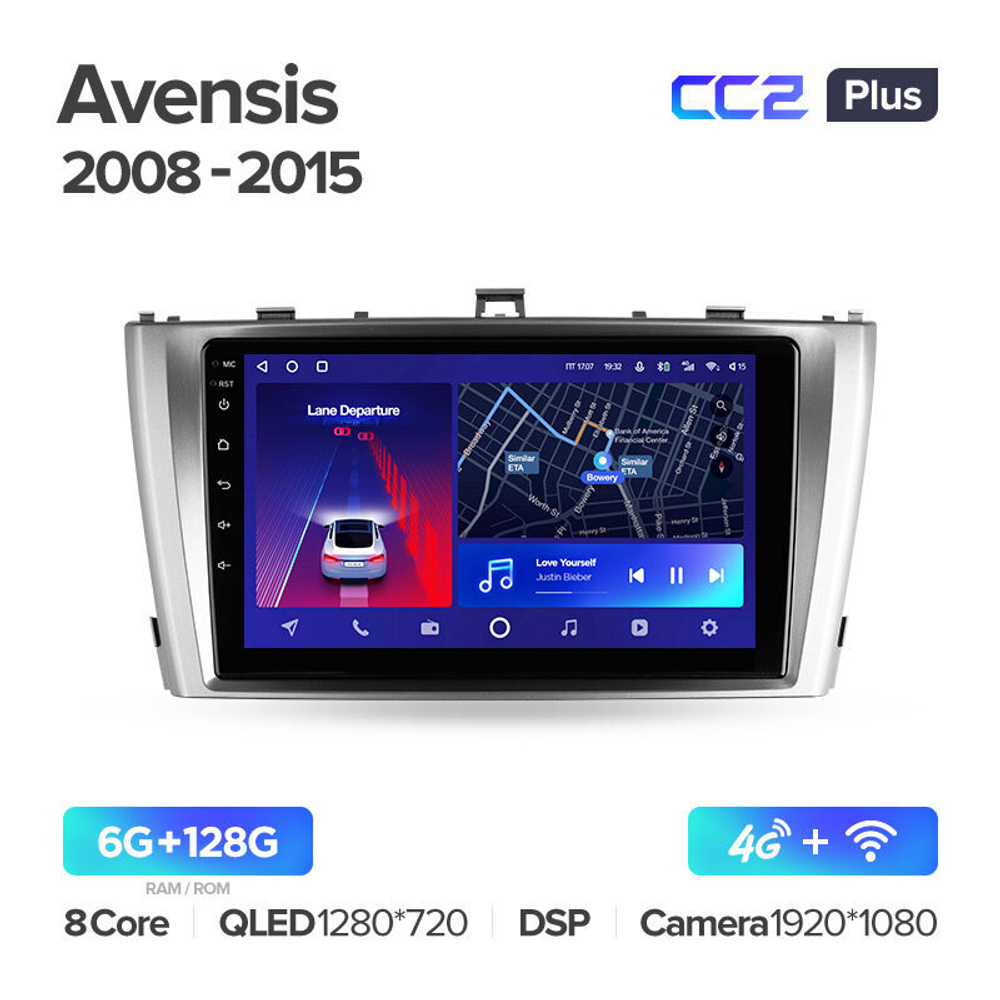 Teyes CC2 Plus 9" для Toyota Avensis 2008-2015