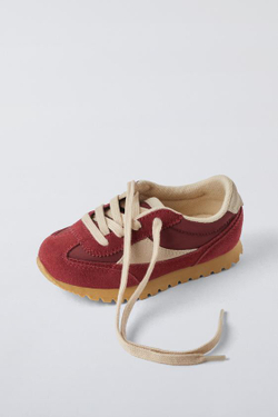 ZARA КРОССОВКИ SOFT, КРАСНЫЙ