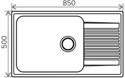 Мойка POLYGRAN F-19 опал № 328