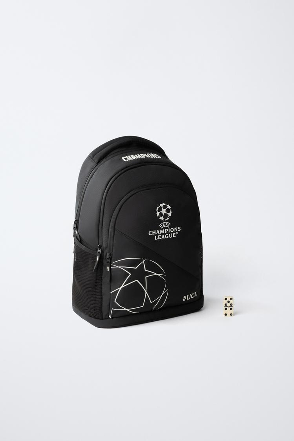 ZARA РЮКЗАК UEFA CHAMPIONS LEAGUE ® GLOW IN THE DARK, ЧЕРНЫЙ