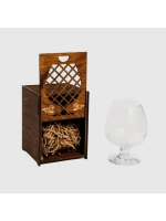Бокал с гравировкой в подарочной коробке