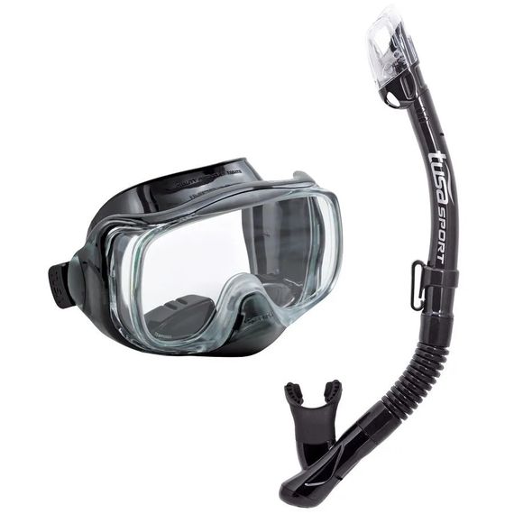 Набор маска+трубка в сумке TUSA Sport UCR-3325P черный/черный