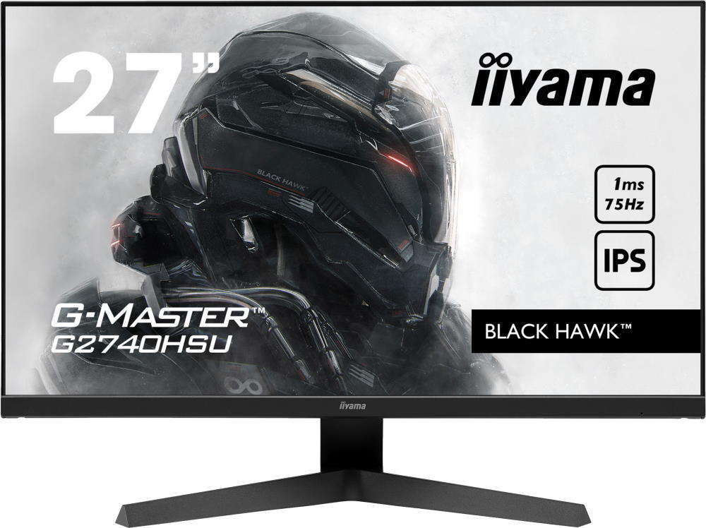 Монитор Iiyama 27;; G-Master G2740HSU-B1 1920x1080 IPS LED 75Гц 1ms HDMI DisplayPort