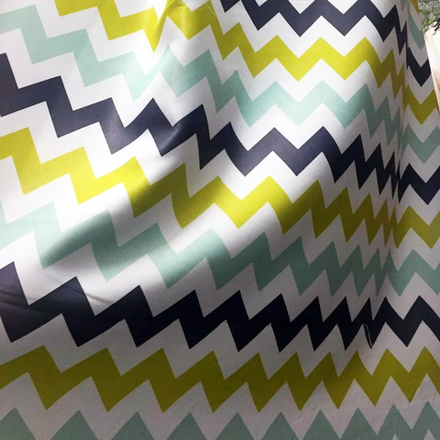 Блэкаут 75% для штор Зигзаг салатовый оптом. Ш-280 см. 1030115