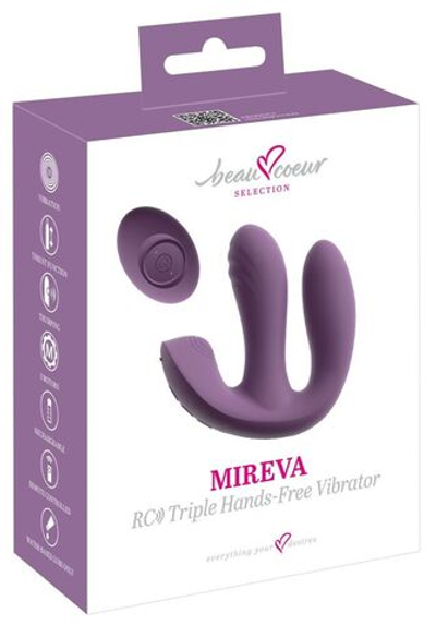 Фиолетовый тройной вибратор MIREVA RC Triple Hands-Free Vibrator (Цвет: фиолетовый)