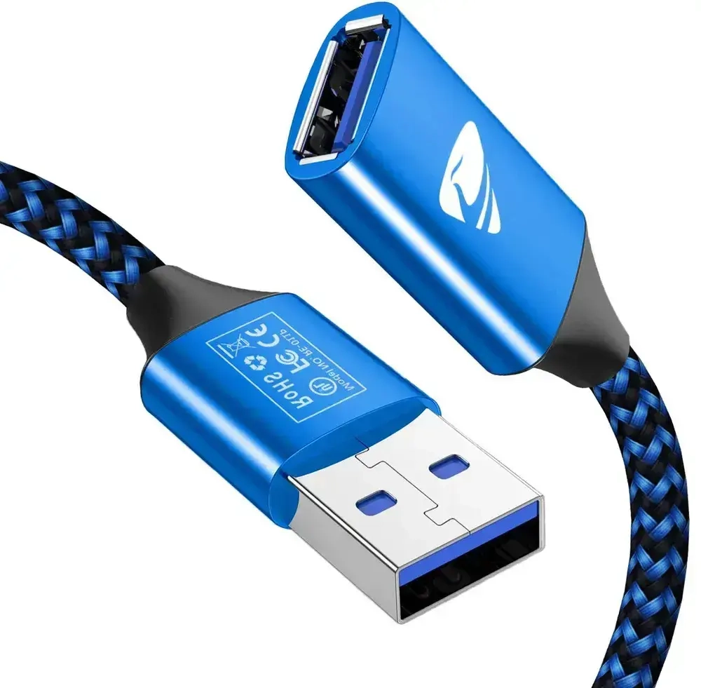 Кабель удлинитель USB 2.0 Aioneus (10м)/ для мобильный телефон, PS3, PS4, клавиатура, принтер, компьютер, телевизор