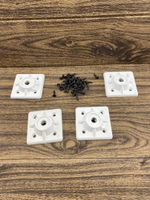 Крепление для мебельных ножек Ширина 7 см, диаметр отв 10мм/ 4 штуки