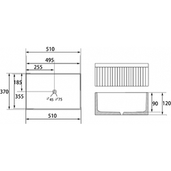 Раковина-чаша Abber Rechteck 51 AC2216 Белая