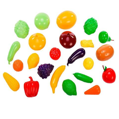 Набор "Большой набор овощи-фрукты" (Пластмастер)