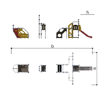 Детский уличный спортивно-игровой комплекс серия "Сфера" Romana 057.44.00