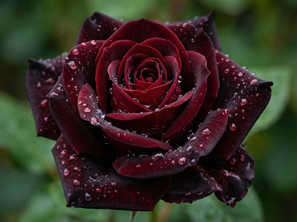 Роза чайно-гибридная Чёрная Магия (Black Magic)