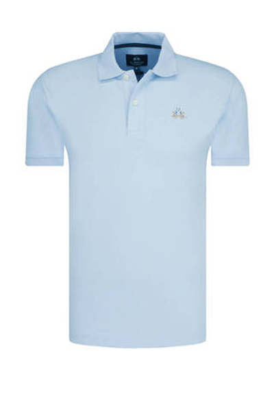 Поло Eduardo La Martina - голубой(CCMP02 PK001)