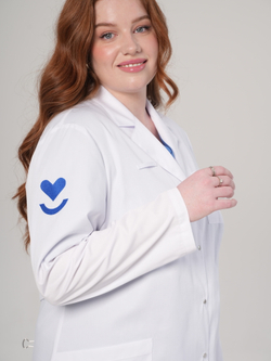 Халат медицинский женский | Х-203 кб с вышивкой панацея